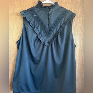 Elegant Black Sleeveless Top